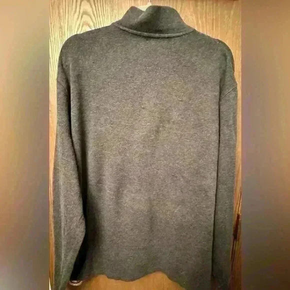 Polo Ralph Lauren Men's Classic Estate-Rib Quarter-Zip Sweater Gray Size XL - Picture 7 of 9